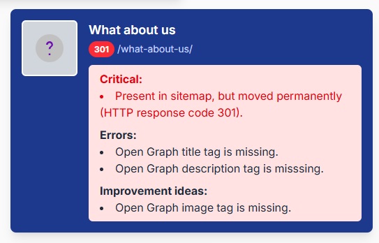 Visual sitemap feature illustration